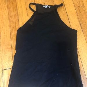 Black tank top